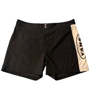 Vans Black‎ and White Swim Trunks